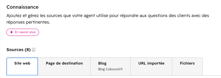 Connaissance agent ia hubspot