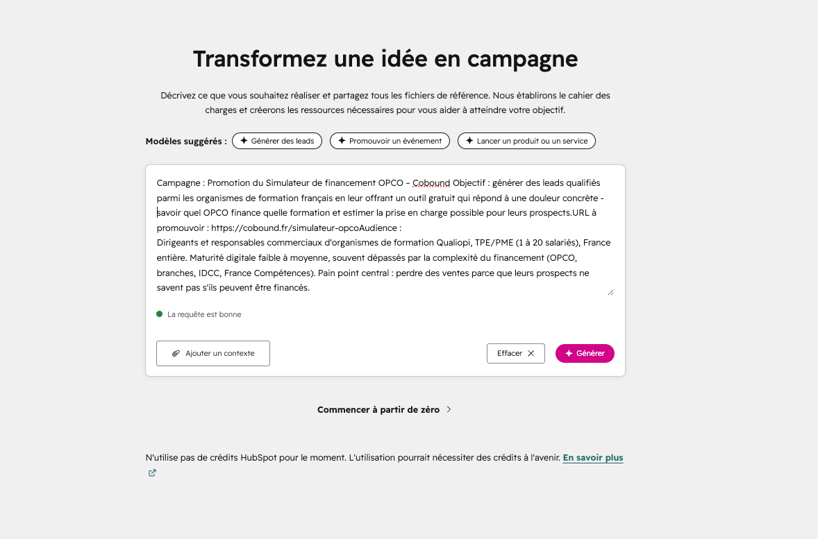 Brief marketing studio