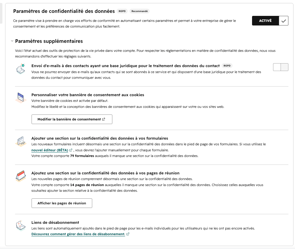 RGPD HUBSPOT